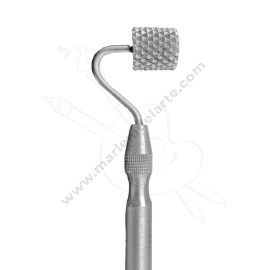 MINI RODILLO DE METAL CON TEXTURA 3 PARA ESCULTURA