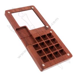 MINI PALETA IMANTADA DE MADERA PARA ACUARELA