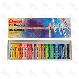 ESTUCHE DE 25 TIZAS OLEO PASTEL PENTEL