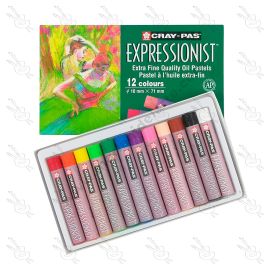 ESTUCHE DE 12 TIZAS OLEO PASTEL EXPRESSIONIST SAKURA