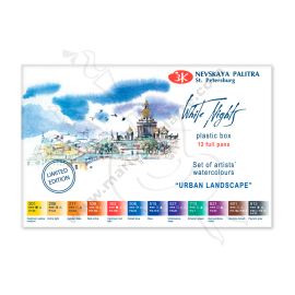 ACUARELA WHITE NIGHTS X12 PASTILLAS PAISAJE URBANO EDICION LIMITADA