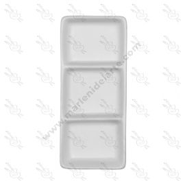 PALETA DE PORCELANA CON 3 ESPACIOS