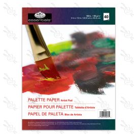 PALETA DESCARTABLE ESSENTIALS DE 40 HOJAS 22.9CM X 30.5CM
