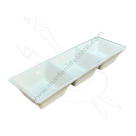 PALETA DE PORCELANA DE 3 ESPACIOS GRANDE