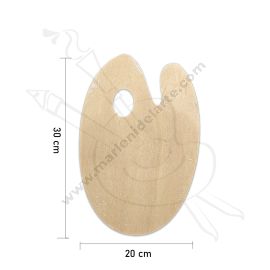 PALETA OVALADA DE MADERA