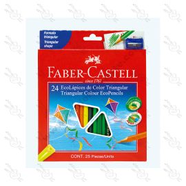 ECOLÁPICES DE COLOR PERMANENTE FABER CASTELL X24