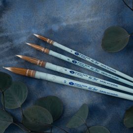 PINCEL PELO DE MARTA KOLINSKY Y SINTÉTICO REDONDO WHITE NIGHTS