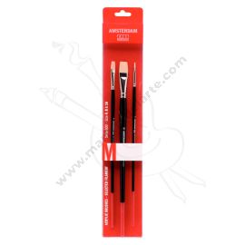 SET DE PINCELES M SERIE 600 (4-8-16MM) AMSTERDAM
