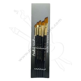 SET DE PINCELES GIORGIONE ANGULAR BLACK G-5040A