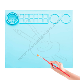 TABLERO MULTIFUNCIONAL DE SILICONA COLOR CELESTE