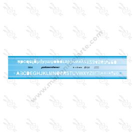 LETRÓGRAFOS INYECTADO ALTURA 4MM PLANTEC 2004