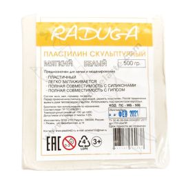 PLASTILINA PROFESIONAL RADUGA 500 GRS COLOR BLANCO