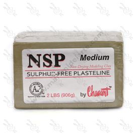 PLASTILINA PROFESIONAL NSP MEDIUM 906 GRS COLOR VERDE