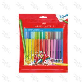 MARCADORES FIESTA 45 ZIPPER FABER CASTELL SETX30