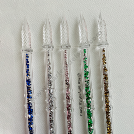 PLUMA DE CRISTAL - DIAMANTES