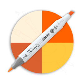 MARCADOR TOUCH TWIN BRUSH MARKER #YR