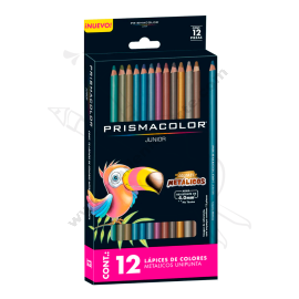 LAPICES DE COLORES X12 METÁLICOS PRISMACOLOR JUNIOR