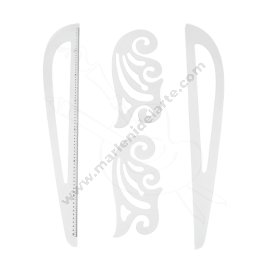 REGLA FRANCESA DE PUNTO Y PLANO 70CM EN ACRÍLICO