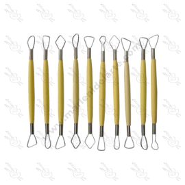 SET DE DEVASTADORES DE METAL Y ACRÍLICO PARA ESCULTURA X10