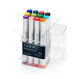 SET X12 DE MARCADORES COPIC SKETCH TONOS BÀSICOS