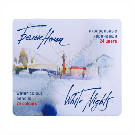 ESTUCHE METÁLICO 24 LAPICES DE COLORES WHITE NIGHTS