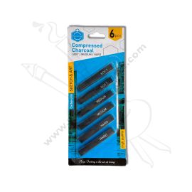 BARRAS DE CARBÓN PRENSADO KEEPSMILING x6 UND