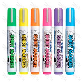 MARCADORES TEXTILES ARTLINE COLORES FLUORESCENTES