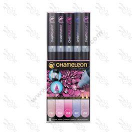 SET DE MARCADORES TONOS FLORAL CHAMELEON X5