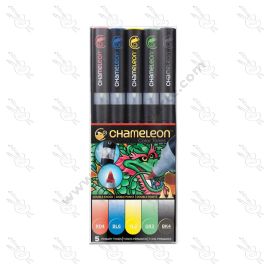 SET DE MARCADORES TONOS PRIMARIOS CHAMELEON X5