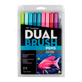 MARCADORES TROPICAL PALETTE TOMBOW X10