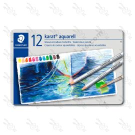 LÁPICES DE COLOR KARAT AQUARELL STAEDTLER X12