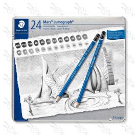 SET DE LÁPICES MARS LUMOGRAPH STAEDTLER X24 (12B-10H)